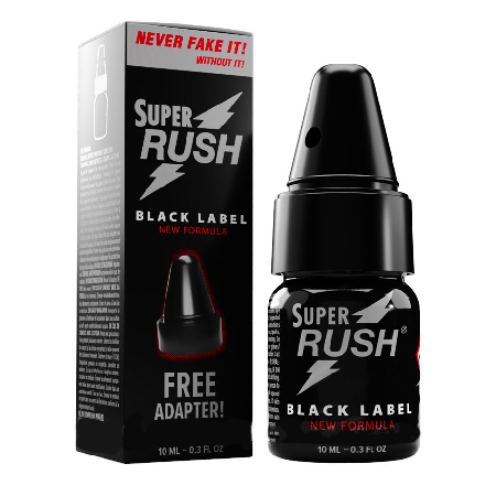 Super Rush Black Label 10ml com adaptador